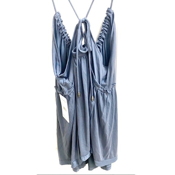 New-free People Sundrop Multi Strappy Sleeveless Tank In Denim Grey Medium - Picture 8 of 8